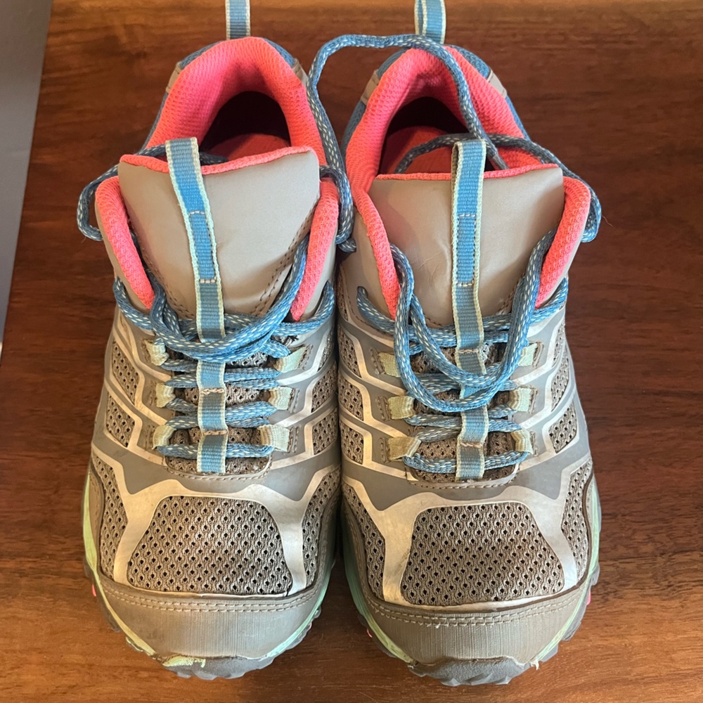 Merrell Kids Sneakers Gray with Blue and Pink Accents